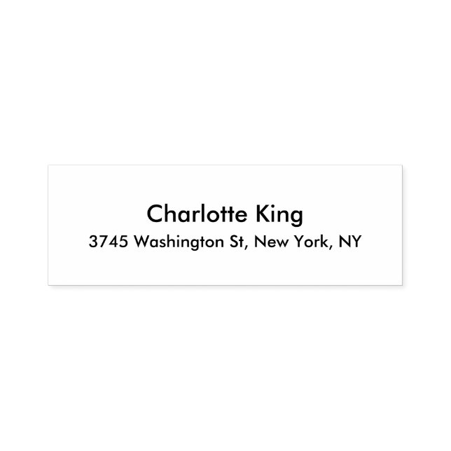 Elegant Unique Special Professional Black White Self-inking Stamp (Design)