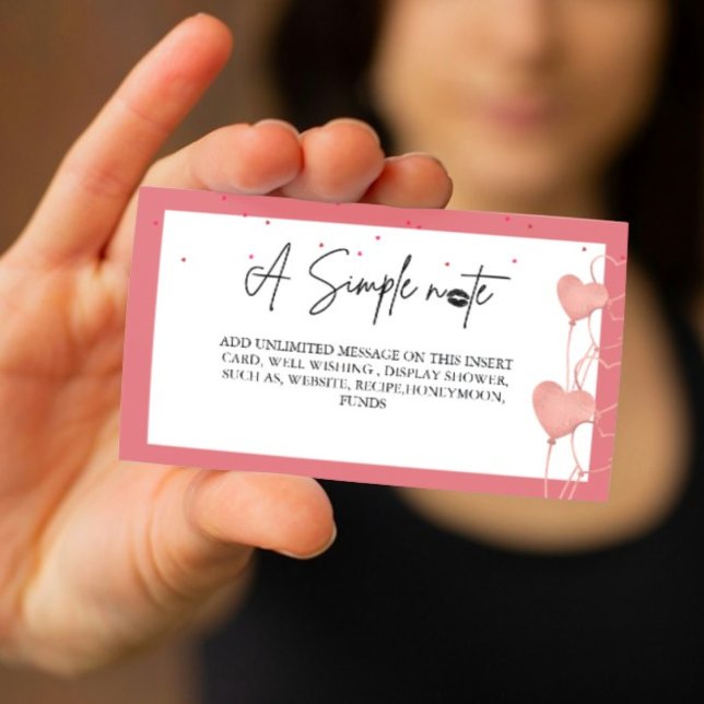 Elegant Valentine Bridal Shower Display  card (Creator Uploaded)