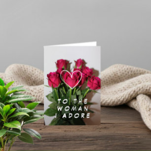 Elegant Valentine’s Day card with roses