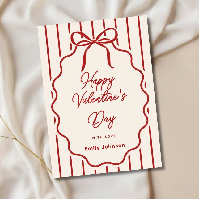 Elegant Valentine’s Day Personalized Greeting Card (Creator Uploaded)