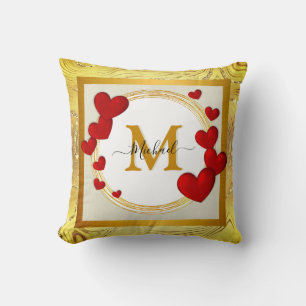 Elegant Valentines, Love, Anniversary Wedding Cushion