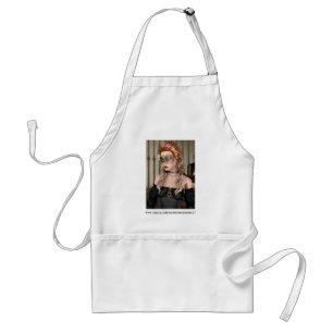 Elegant Venetian Masquerade Portrait Art Standard Apron