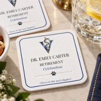 Elegant Veterinarian Retirement Keepsake