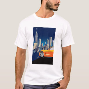 ELEGANT VETTE AUTOMOBILE ART T-Shirt