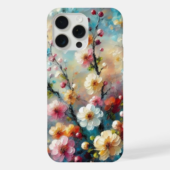 Elegant & Vibrant Floral - Bloom Boldly with Colou iPhone Case (Back)
