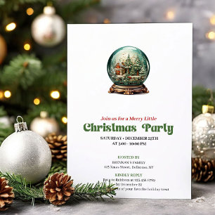 Elegant Victorian Christmas Ball Gathering Invitation