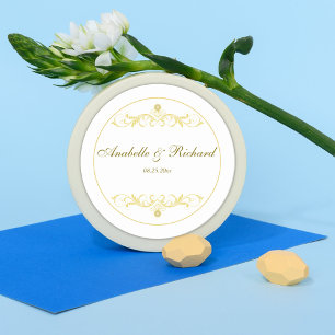 Elegant Victorian Classic Round Sticker