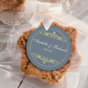 Elegant Victorian Classic Round Sticker