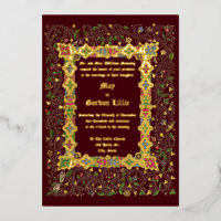 Elegant Victorian Era 1883 Mediaeval Style Wedding