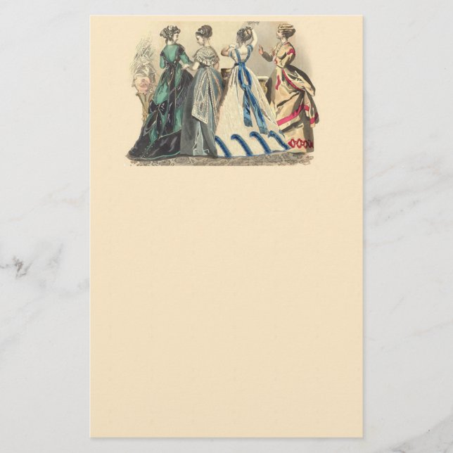Elegant Victorian Fashions Stationery (Front)