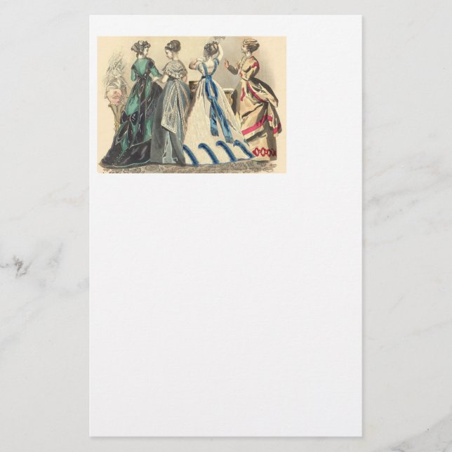 Elegant Victorian Fashions Stationery (Front)