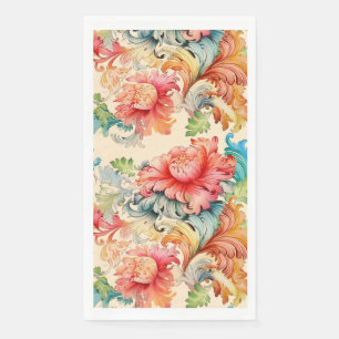 Elegant Victorian Floral Wedding Napkin