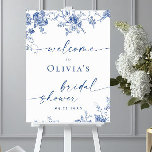 Elegant Victorian Floral WELCOME Bridal Shower Poster