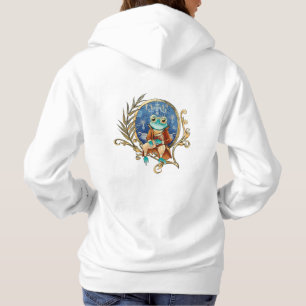 Elegant Victorian Frog Hoodie
