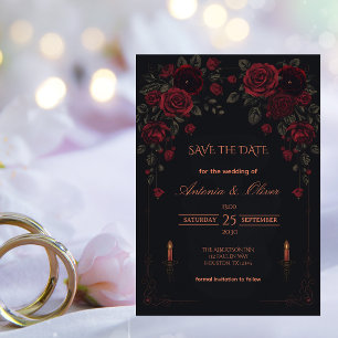 Elegant Victorian Gothic Romance Save the Date
