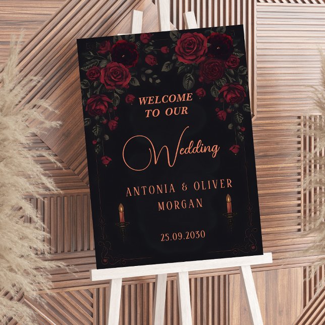 Elegant Victorian Gothic Romance Wedding Sign (Creator Uploaded)