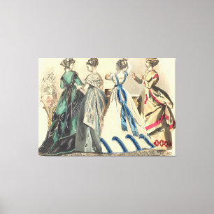 Elegant Victorian Ladies Canvas Print