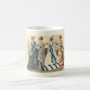 Elegant Victorian Ladies Coffee Mug