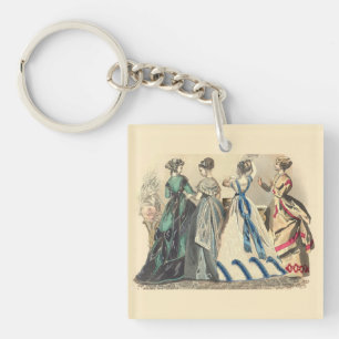 Elegant Victorian Ladies Key Ring