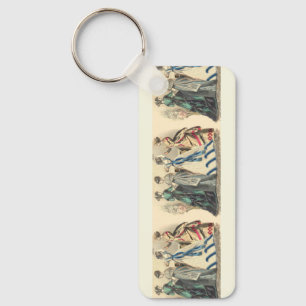 Elegant Victorian Ladies Key Ring