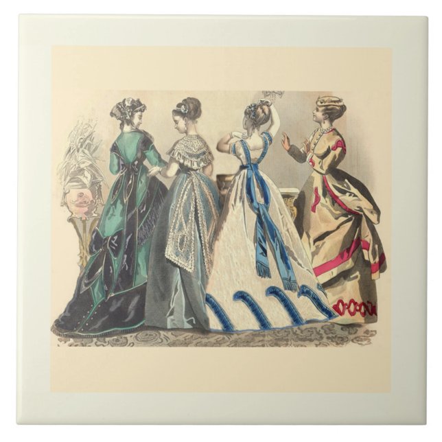 Elegant Victorian Ladies  Tile (Front)