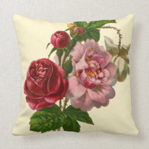Elegant Victorian Roses Cushion