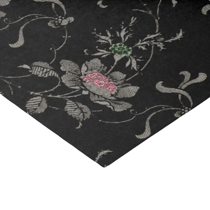 Elegant Victorian Roses on Black Background Tissue Paper Zazzle.co.nz