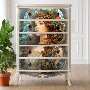 Elegant Victorian Summer Goddess Art Nouveau  Tissue Paper