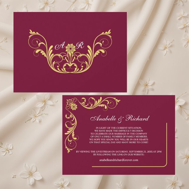 Elegant Victorian Wedding Announcement (Creator Uploaded)