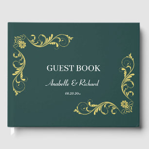 Elegant Victorian Wedding Guest Book