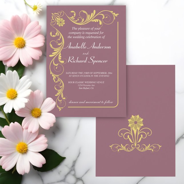 Elegant Victorian Wedding  Invitation (Creator Uploaded)