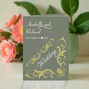 Elegant Victorian Wedding  Invitation