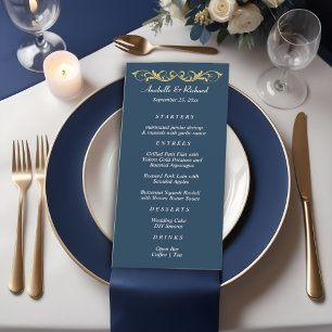 Elegant Victorian Wedding Menu
