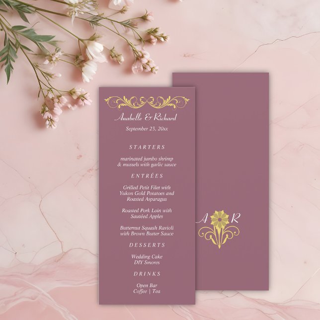 Elegant Victorian Wedding Menu (Creator Uploaded)
