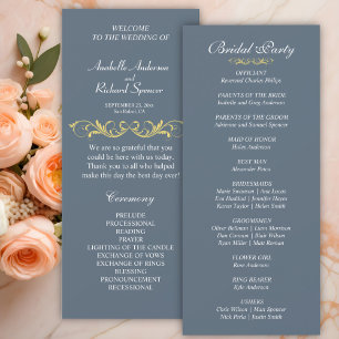 Elegant Victorian Wedding Program