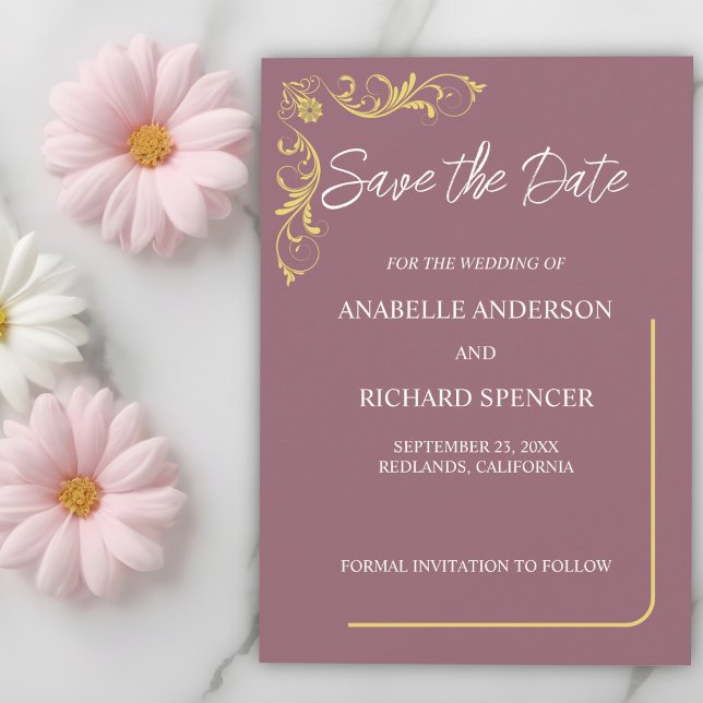 Elegant Victorian Wedding Save The Date (Creator Uploaded)