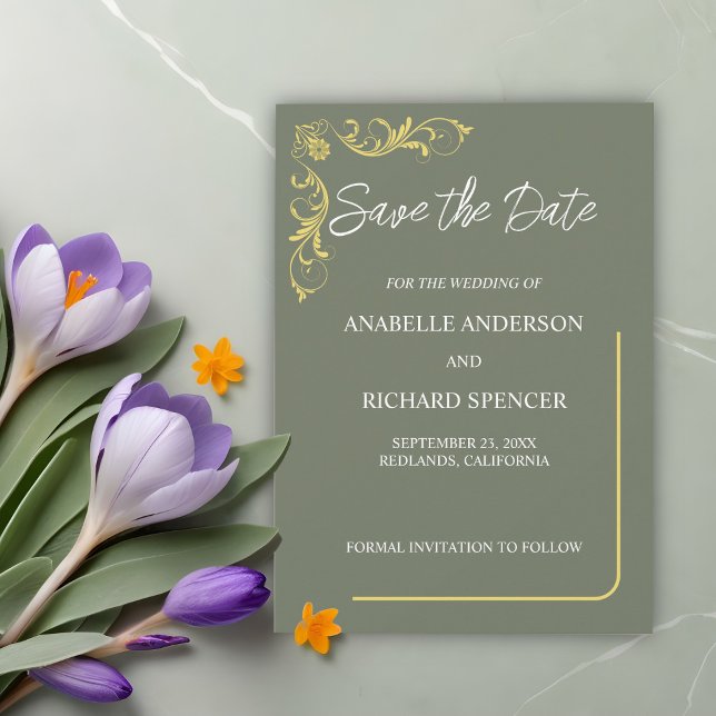 Elegant Victorian Wedding Save The Date (Creator Uploaded)