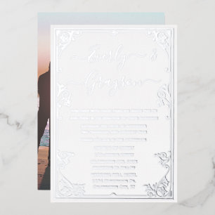 Elegant Victorian Your Photo Silver Foil
