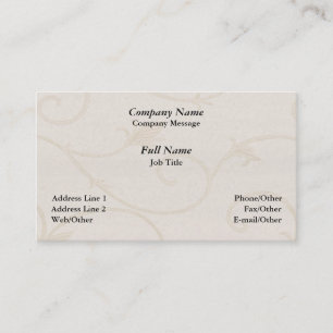 Elegant Vine Background Business Card Template