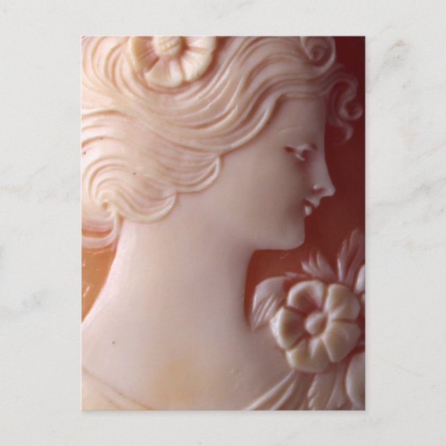 Elegant vintage Antique Cameo Postcard (Front)