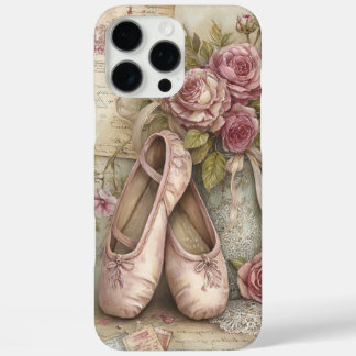 Elegant Vintage Ballet Shoes and Roses Phone Case