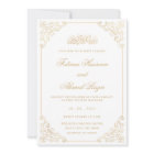 Elegant Vintage Baroque Gold Frame Muslim Wedding