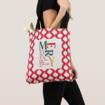 Elegant vintage bauble Christmas party gift Tote Bag<br><div class="desc">Elegant vintage bauble Christmas gift tote. Modern classy typography design.</div>
