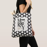 Elegant vintage bauble Christmas party gift Tote Bag<br><div class="desc">Elegant vintage bauble Christmas gift tote. Modern classy typography design.</div>
