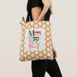 Elegant vintage bauble Christmas party gift Tote Bag<br><div class="desc">Elegant vintage bauble Christmas gift tote. Modern classy typography design.</div>