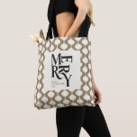 Elegant vintage bauble Christmas party gift Tote Bag<br><div class="desc">Elegant vintage bauble Christmas gift tote. Modern classy typography design.</div>