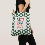 Elegant vintage bauble Christmas party gift Tote Bag<br><div class="desc">Elegant vintage bauble Christmas gift tote. Modern classy typography design.</div>