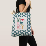 Elegant vintage bauble Christmas party gift Tote Bag<br><div class="desc">Elegant vintage bauble Christmas gift tote. Modern classy typography design.</div>