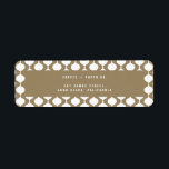 Elegant vintage baubles retro Christmas<br><div class="desc">Elegant vintage baubles retro Christmas holiday address labels.  Background colour can be customised. Part of a coordinating collection.</div>