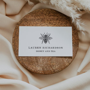 Elegant Vintage Bee Business Card